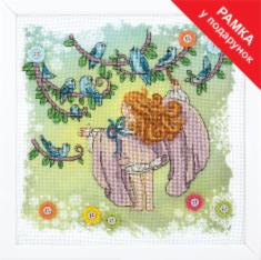 Cross-stitch kit M-332 By Ksenia Fedorova Set of pictures "Disobedient angel. Spring chants"