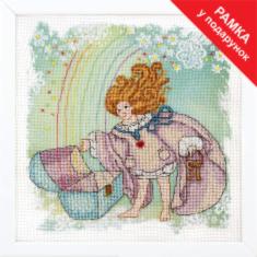 Cross-stitch kit M-338 By Ksenia Fedorova Set of pictures "Disobedient angel. Angel of treasure"