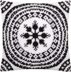PN-0155756 Vervaco Cross Stitch Cushion "Black and White"