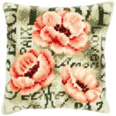 PN-0144839 Vervaco Cross Stitch Cushion "Poppies"