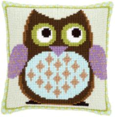 PN-0147157 Vervaco Cross Stitch Cushion "Mister Owl"