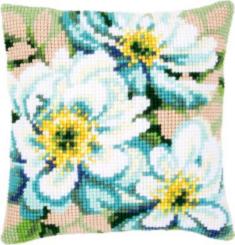 PN-0148718 Vervaco Cross Stitch Cushion "Japanese anemones II"