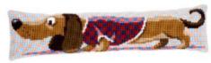 PN-0150030 Vervaco Cross Stitch Cushion "Dachshund in jacket"