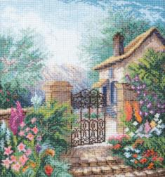 BT-241 Counted cross stitch kit Crystal Art "Blooming garden"