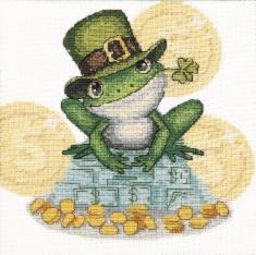 BT-242 Counted cross stitch kit Crystal Art "Money toad"