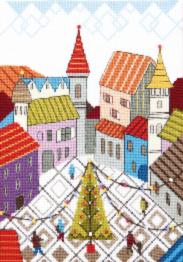 ВТ-245 Counted cross stitch kit Crystal Art "Holiday Square"