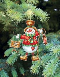 Christmas tree toy cross-stitch kit Т-04 Set of pictures "Christmas toys"
