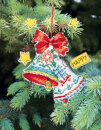 Christmas tree toy cross-stitch kit Т-06 Set of pictures "Christmas toys"