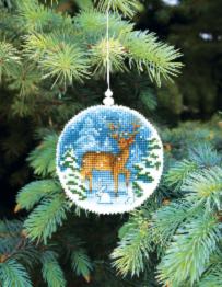 Christmas tree toy cross-stitch kit Т-16 Set of pictures "Winter evening"