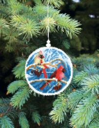Christmas tree toy cross-stitch kit Т-18 Set of pictures "Winter evening"