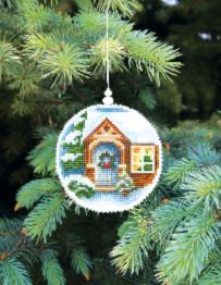 Christmas tree toy cross-stitch kit Т-19 Set of pictures "Winter evening"