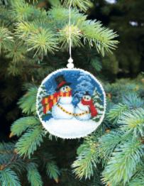 Christmas tree toy cross-stitch kit Т-21 Set of pictures "Winter evening"