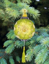 Christmas tree toy cross-stitch kit Т-23 Set of pictures "Colorful lanterns"