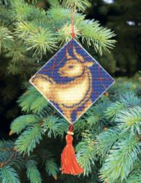 Christmas tree toy cross-stitch kit Т-32 Set of pictures "Chinese horoscope" 