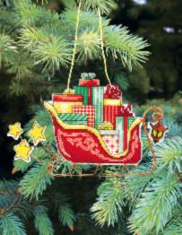 Christmas tree toy cross-stitch kit Т-01 Set of pictures "Christmas toys"