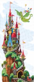 BT-247 Counted cross stitch kit Crystal Art "Fairytale castle"