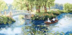 Cross-stitch kit М-397 "Rest in a summer park"