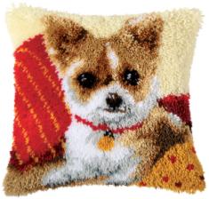 PN-0014183 Vervaco Latch Hook Cushion "Chihuahua"