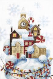 ВТ-257 Counted cross stitch kit Crystal Art "Gingerbread house"