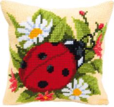 PN-0008586 Cross stitch kit (pillow) Vervaco "Ladybug" 