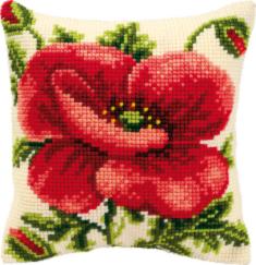 PN-0008703 Cross stitch kit (pillow) Vervaco "Oriental poppy" 