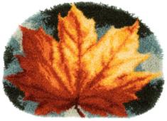 PN-0170508 Vervaco rug crochet kit "Autumn leaf"