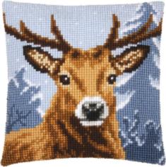 PN-0156293 Vervaco Cross Stitch Cushion "Deer"