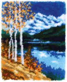 PN-0172585 Vervaco rug embroidery kit "Birches"