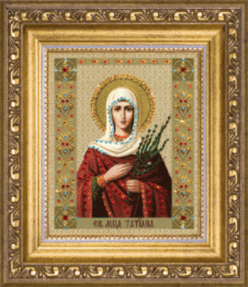 Rhinestone decoration kit КС-079 "The Icon of St. Martyr Tatiana"