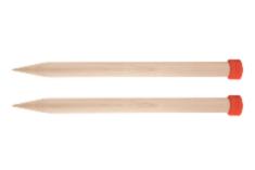35292 Спицы прямые Jumbo Birch KnitPro, 40 см, 30.00 мм
