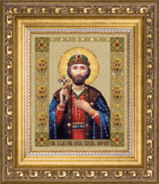 Rhinestone decoration kit KC-077 "The Icon of St. and most Orthodox Prince George"