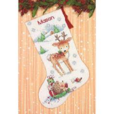 70-08978 Counted cross stitch kit DIMENSIONS "Reindeer and Hedgehog"