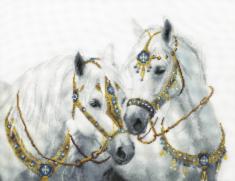 Cross-stitch kit М-426 "Wedding horses"