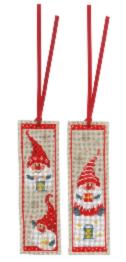PN-0185073  Cross stitch kit (bookmark) Vervaco "Christmas gnomes"