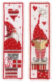 PN-0165984 Cross stitch kit (bookmark) Vervaco "Christmas gnomes"