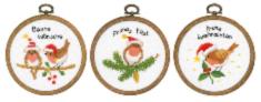 PN-0182761 Cross stitch kit Vervaco "Christmas birds"