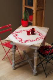 PN-0013113 Vervaco Tablecloth "Red decoration"