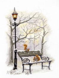 М-420 Counted cross stitch kit "In the winter park"