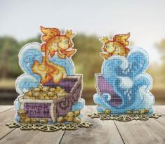 Т-67 Set of pictures Amulets "Goldfish"