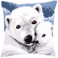 PN-0157960  Vervaco Cross Stitch Cushion "Polar bear"