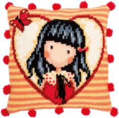 PN-0187806 Vervaco Cross Stitch Cushion "Gorjuss Time to fly"