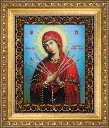 Rhinestone decoration kit КС-130 "The Icon of Mother of God Softening of Evil Hearts"