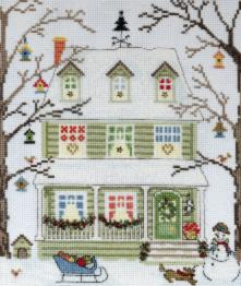 XSS4 Counted cross stitch kit "New England Homes: Winter"