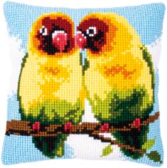 PN-0153553 Cross stitch kit (pillow) Vervaco "Lovebirds"