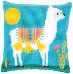 PN-0173529 Cross stitch kit (pillow) Vervaco "Llama"