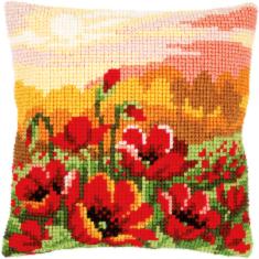 PN-0157583 Cross stitch kit (pillow) Vervaco "Poppy Meadow"