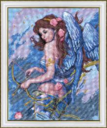 Cross-stitch kit №269 By K. Bang "Angel with bow"