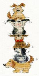 XMS28 Counted cross stitch kit "Top Dog" Bothy Threads