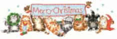 XMS30 Counted cross stitch kit "Merry Catmas" Bothy Threads