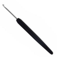 30861 Крючок стальной с черной ручкой и серебряным наконечником KnitPro, 0.50 мм